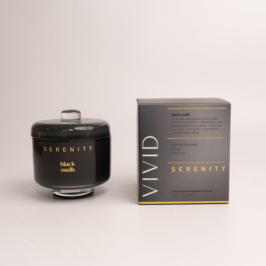 Vivid Serenity Black Oudh 230g Candle
