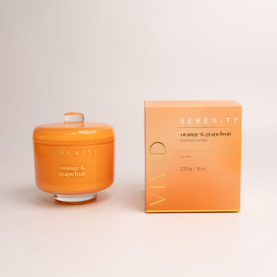 Vivid Serenity Orange & Grapefruit 230g Candle