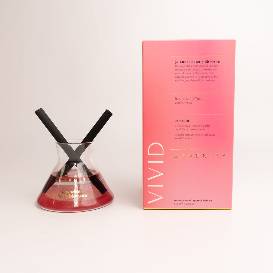 Vivid Serenity Japanese Cherry Blossom 200ml Diffuser