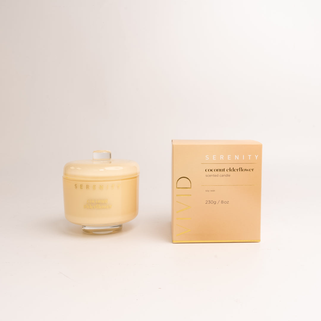 Vivid Serenity Coconut Elderflower 230g Candle