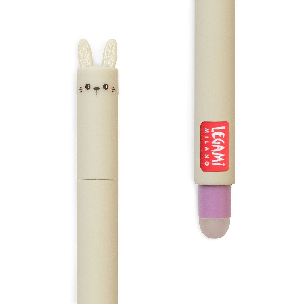 Legami "Don't Worry Be Hoppy" Bunny Erasable Gel Pen Purple Ink
