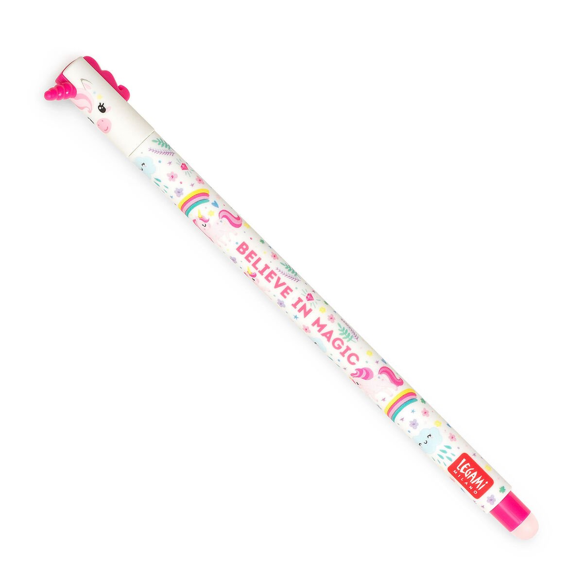 Legami "Believe In Magic" Unicorn Erasable Gel Pen Pink Ink