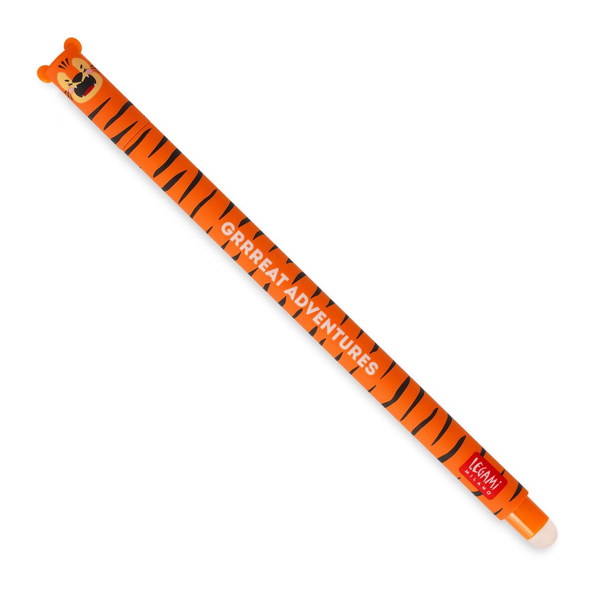 Legami "Grrreat Adventure" Tiger Erasable Gel Pen Orange Ink