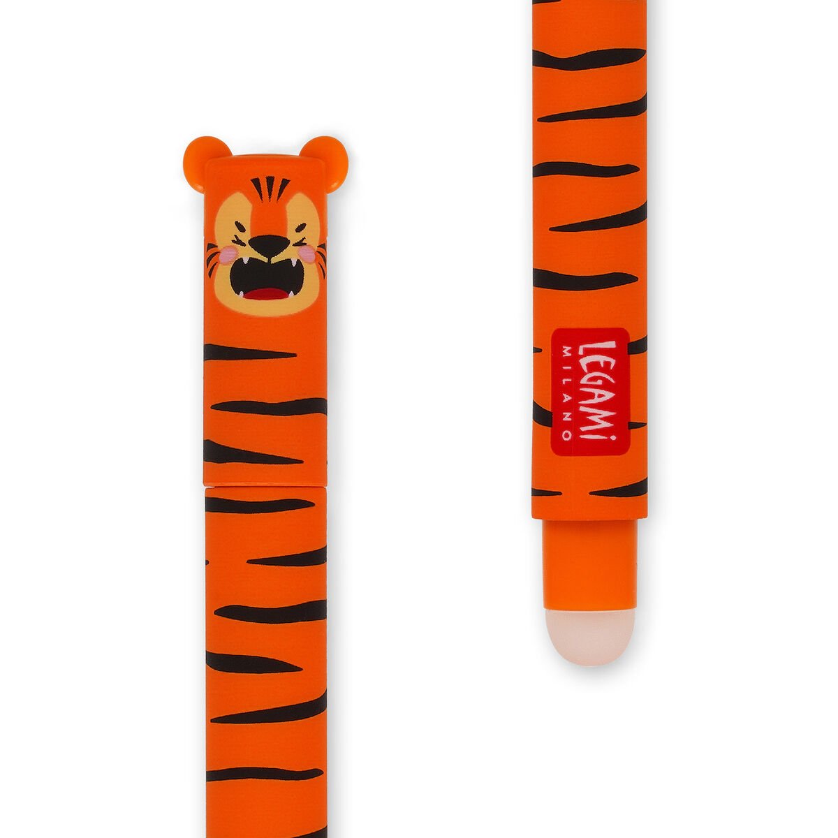 Legami "Grrreat Adventure" Tiger Erasable Gel Pen Orange Ink
