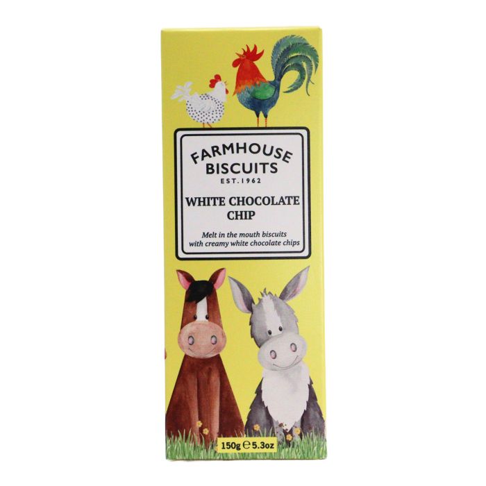 Farmhouse Biscuits Farmyard White Chocolate Chip Carton 150g