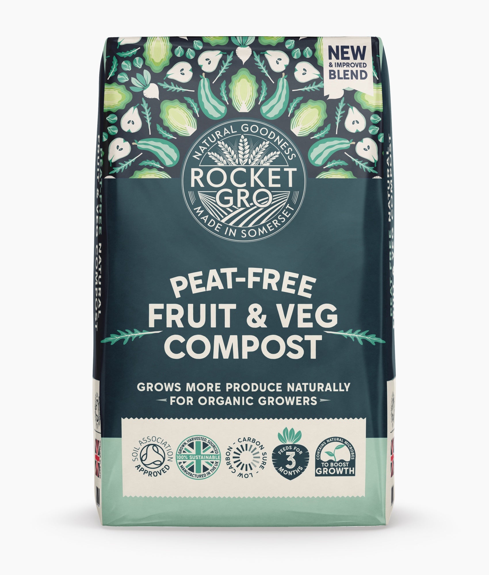 RocketGro Peat-Free Fruit & Veg Compost 40L