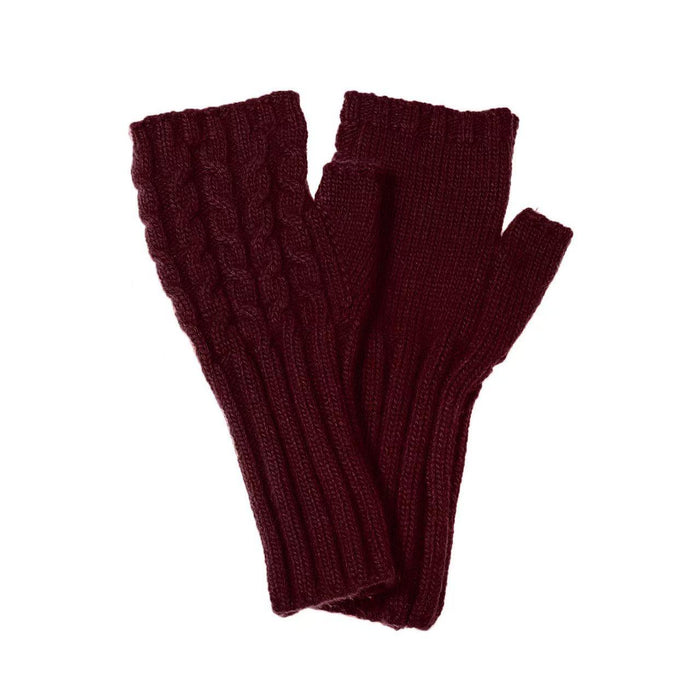 Accessories by Park Lane Fingerless Gloves Cherry