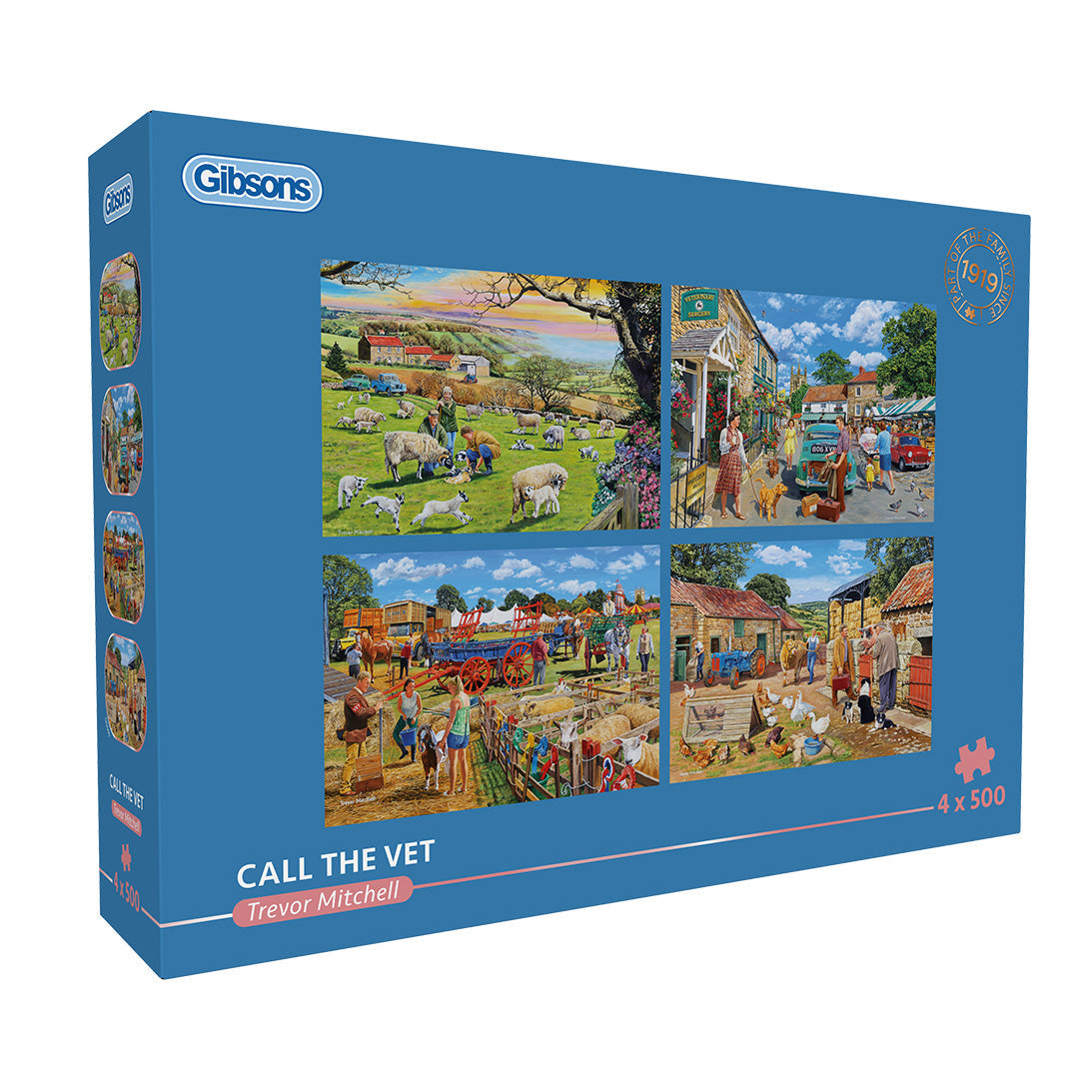 Gibsons Call the Vet 4 x 500 Piece Jigsaw Puzzles