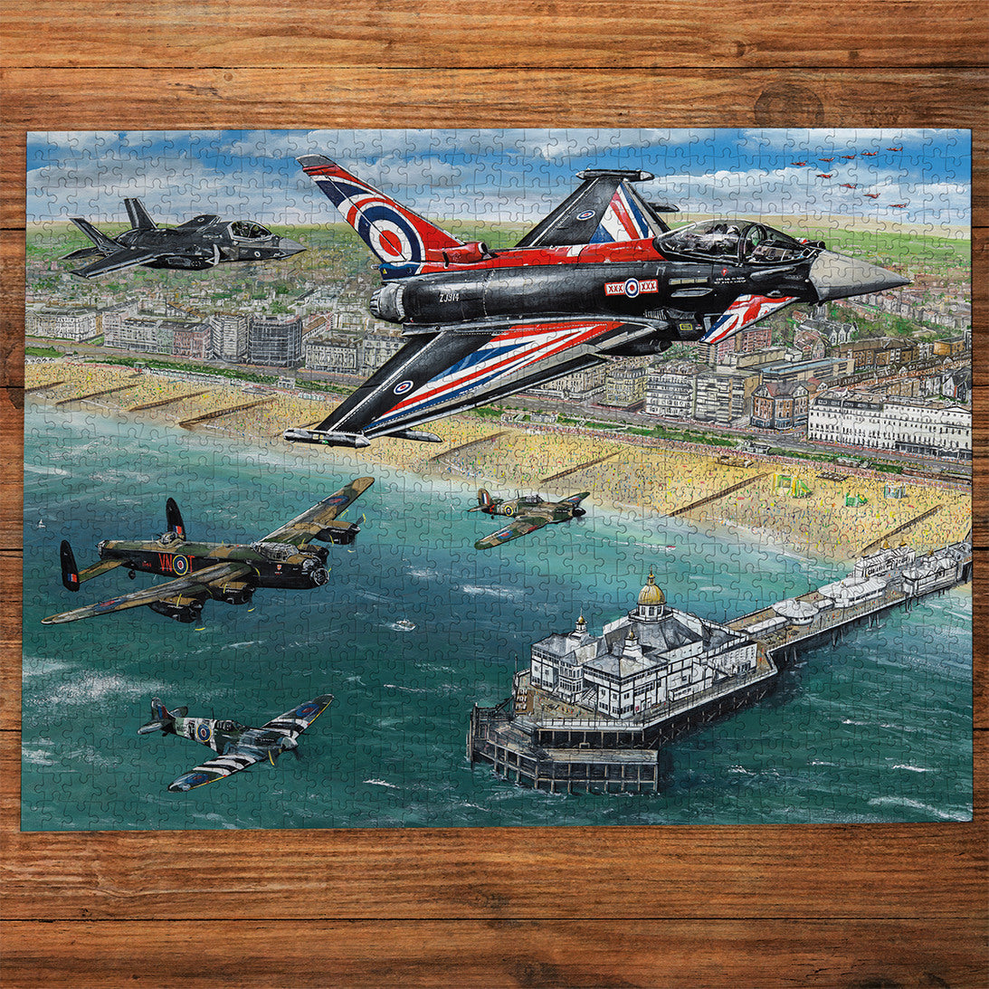 Gibsons Airshow Over Eastbourne 1000 Piece Jigsaw Puzzle