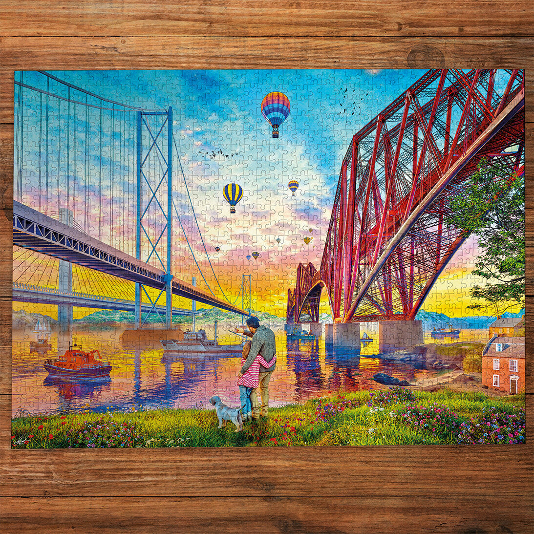 Gibsons Three Bridges Crossing 1000 Piece Jigsaw Puzzle