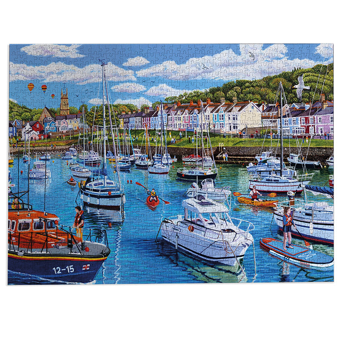 Gibsons Aberaeron Cardigan Bay 1000 Piece Jigsaw Puzzle