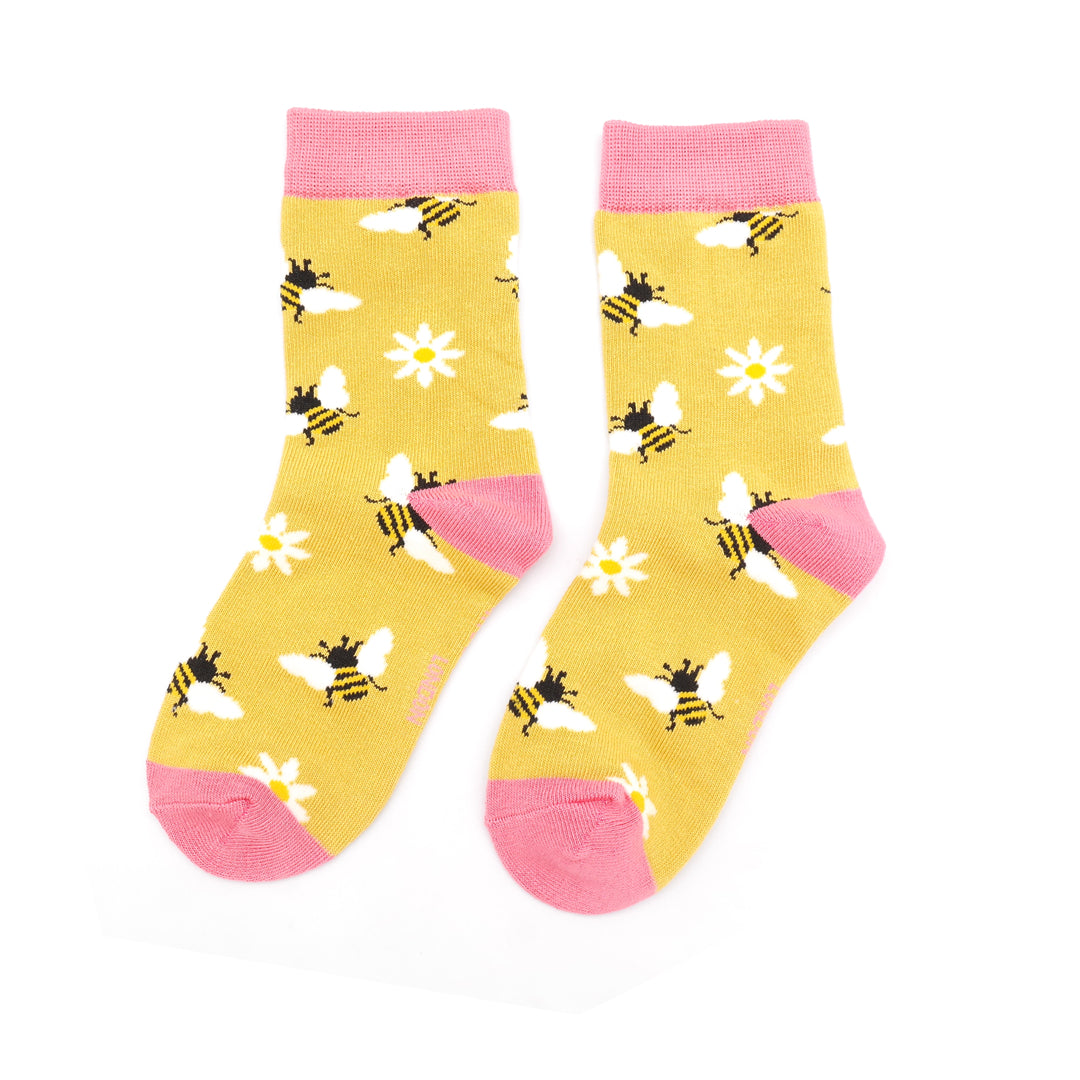 Girls Bees & Daisies Yellow 7-9Y