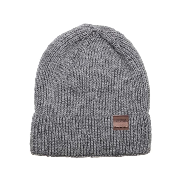 Heritage Traditions Fisherman Wool Mix Beanie - Oxford Grey Marl