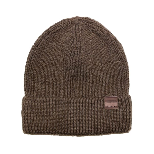 Heritage Fisherman Wool Mix Beanie - Mushroom Marl