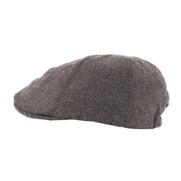 Heritage Traditions Grey Herringbone Tweed Cap
