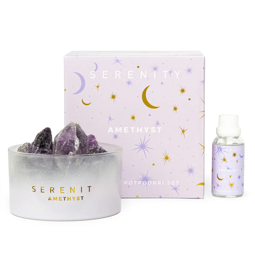 Serenity De-Stress Amethyst Crystal Potpourri & Oil