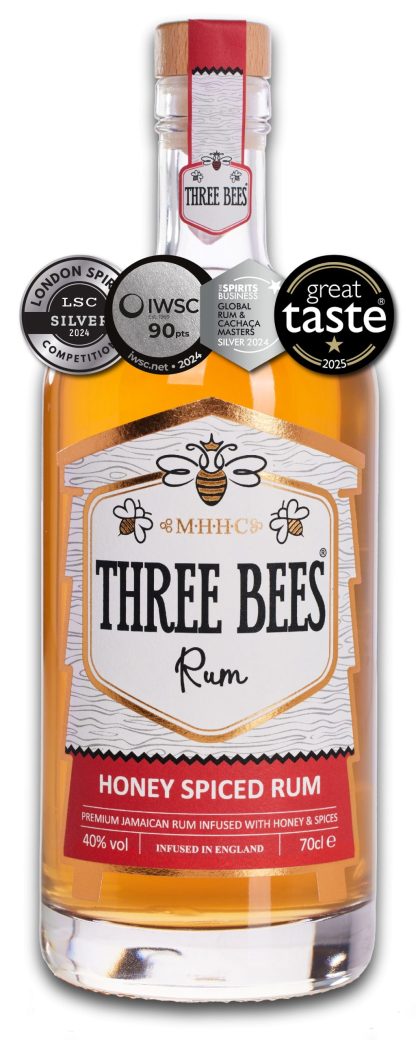 Three Bees Honey Spiced Rum 70cl