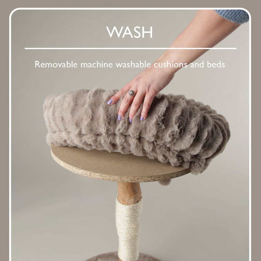 Scruffs Appalachians Cat Scratching Tree Cream