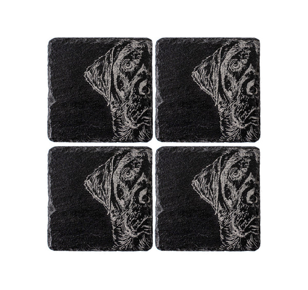 Selbrae House Labrador Slate Coasters - Set of 4