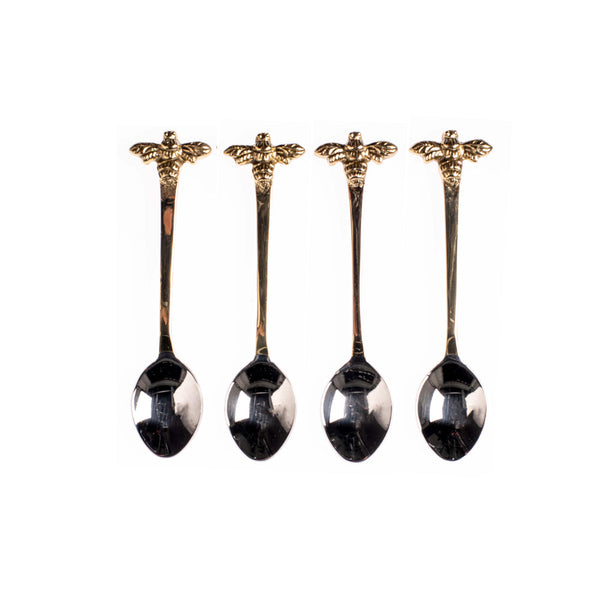 Selbrae House Gold Bee Spoons - Set of 4