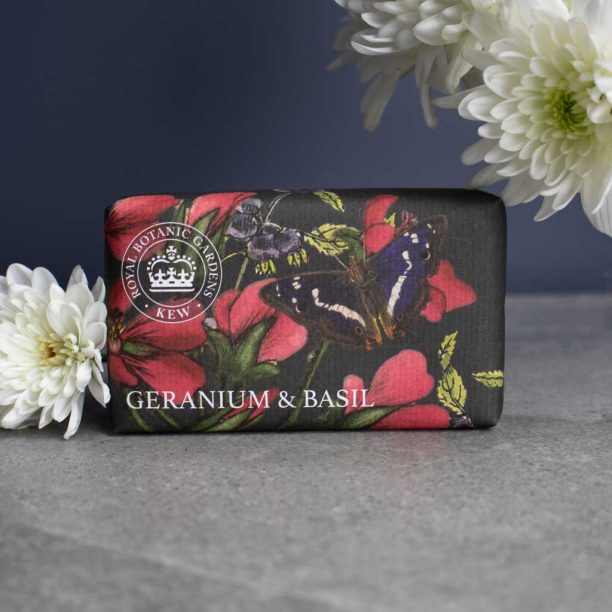 Kew Gardens Geranium and Basil Soap