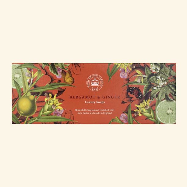 Kew Gardens Bergamot and Ginger Triple Soap Gift Box