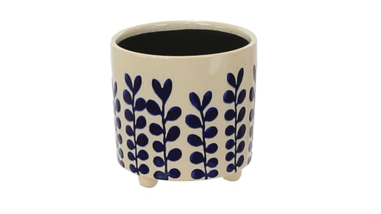 Leaf Indoor Pot Blue