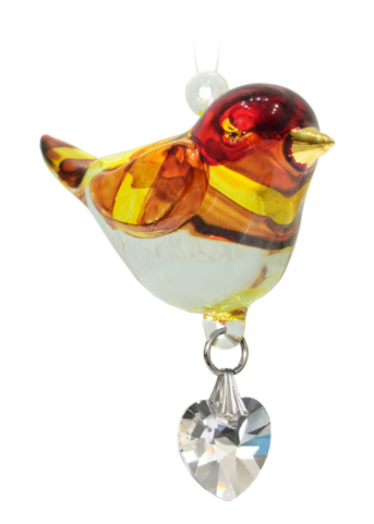 Wild Things Fantasy Glass Pretty Little Bird Goldfinch
