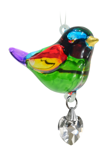 Wild Things Fantasy Glass Pretty Little Bird Rainbow