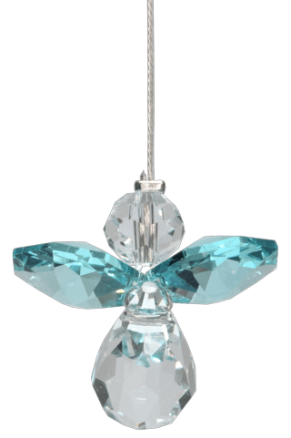 Wild Things Classic Crystal Guardian Angel Blue Zircon