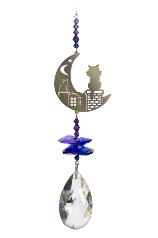 Wild Things Crystal Fantasy Butterfly- Cats On Roof - Midnight