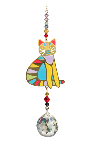 Wild Things Crystal Dreams Sitting Cat Confetti