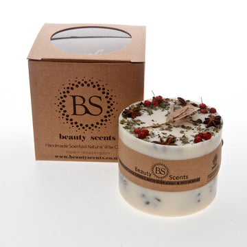 Beauty Scents Mulled Wine Scented Candle With Star Anise & Red Berries