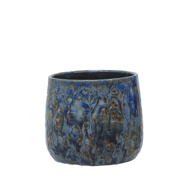 Maya Indoor Pot Dark Blue