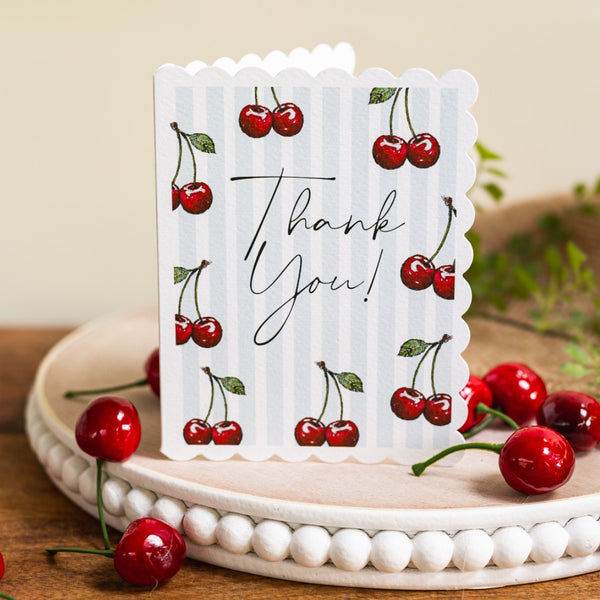 Toasted Crumpet Thank You Card Blue