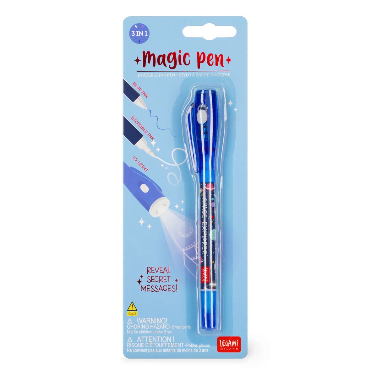 Legami Invisible Ink Pen Magic Pen Kit Space