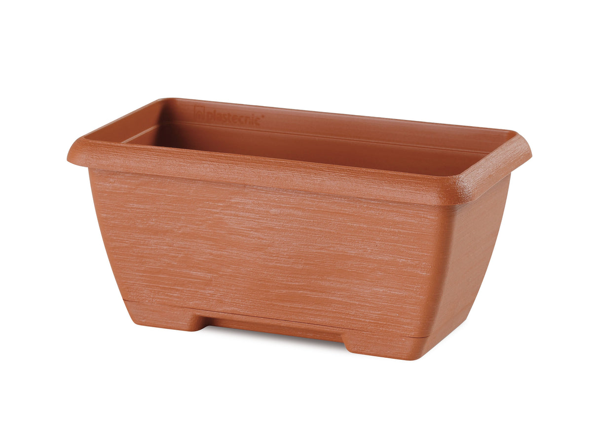Treadstone Mini Trough with Saucer Terracotta
