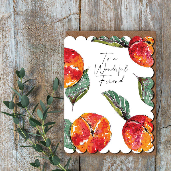 Toasted Crumpet To a Wonderful Friend (Peach Pure) Card