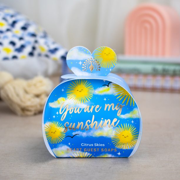 The English Soap Company Occasions You Are My Sunshine Heart Guest Soaps