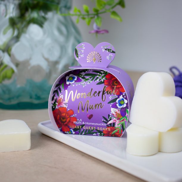 The English Soap Company Occasions Wonderful Mum Heart Guest Soaps
