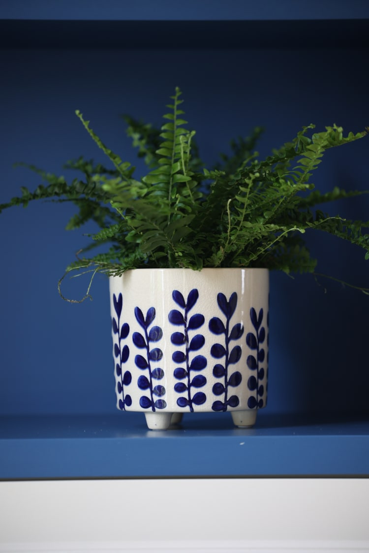 Palm Indoor Pot Blue
