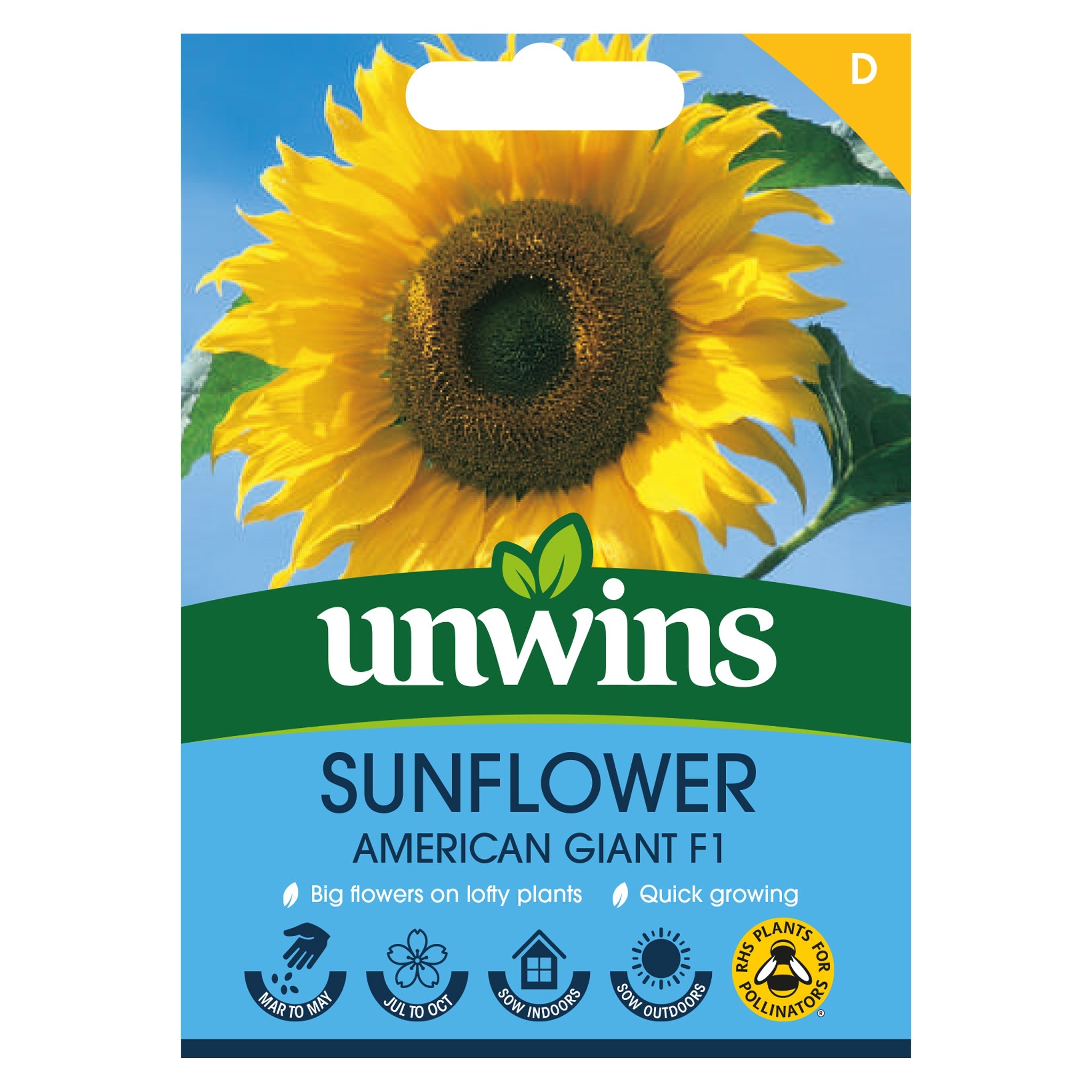 Unwins Sunflower American Giant F1