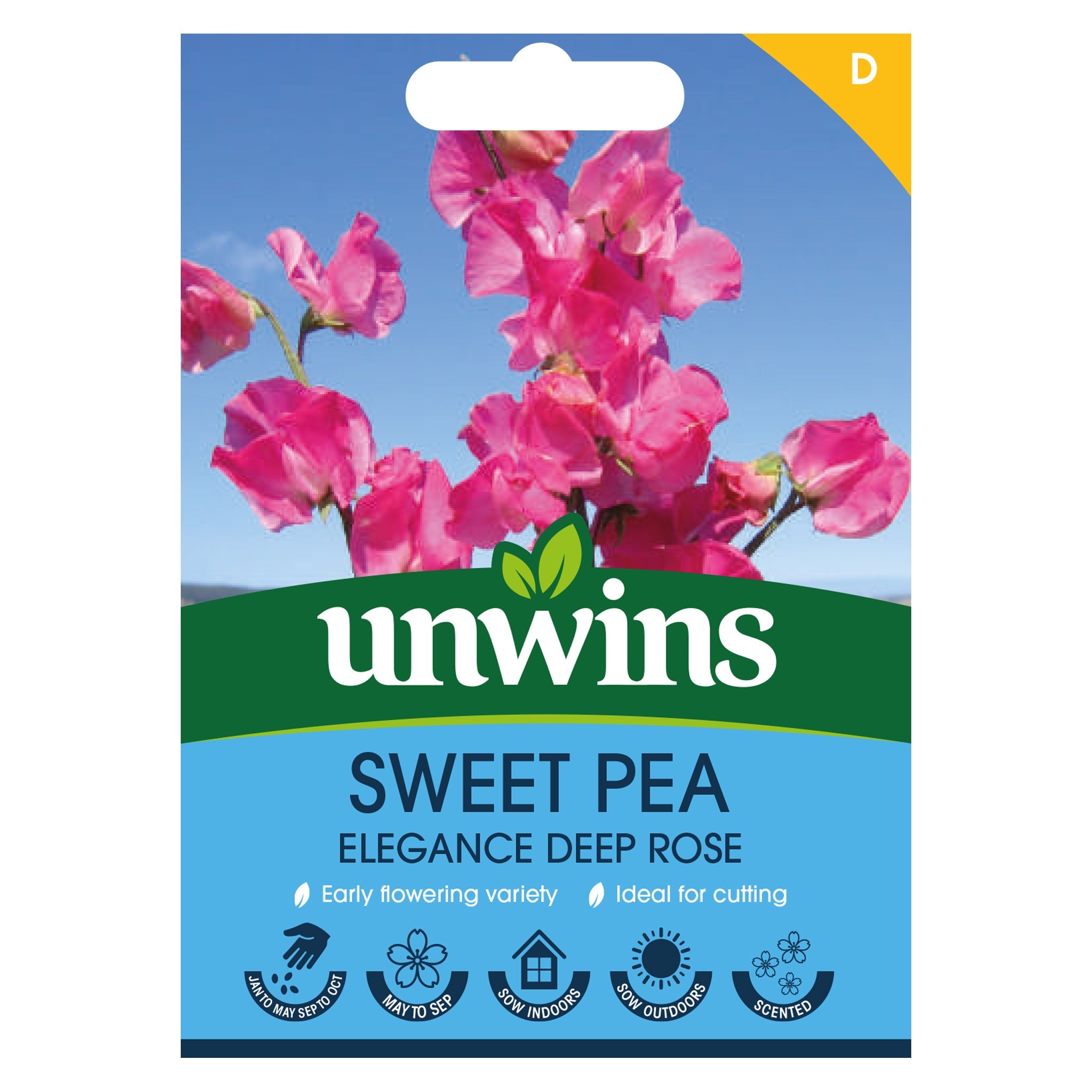 Unwins Sweet Pea Elegance Deep Rose