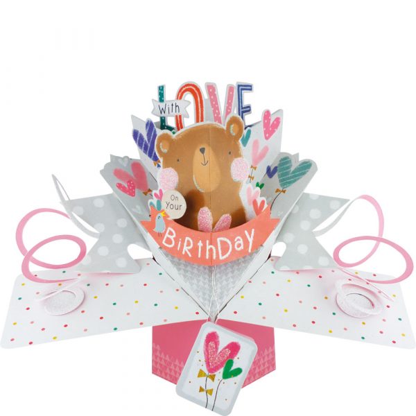 Suki 3D Pop Up Birthday Card – Birthday Bear