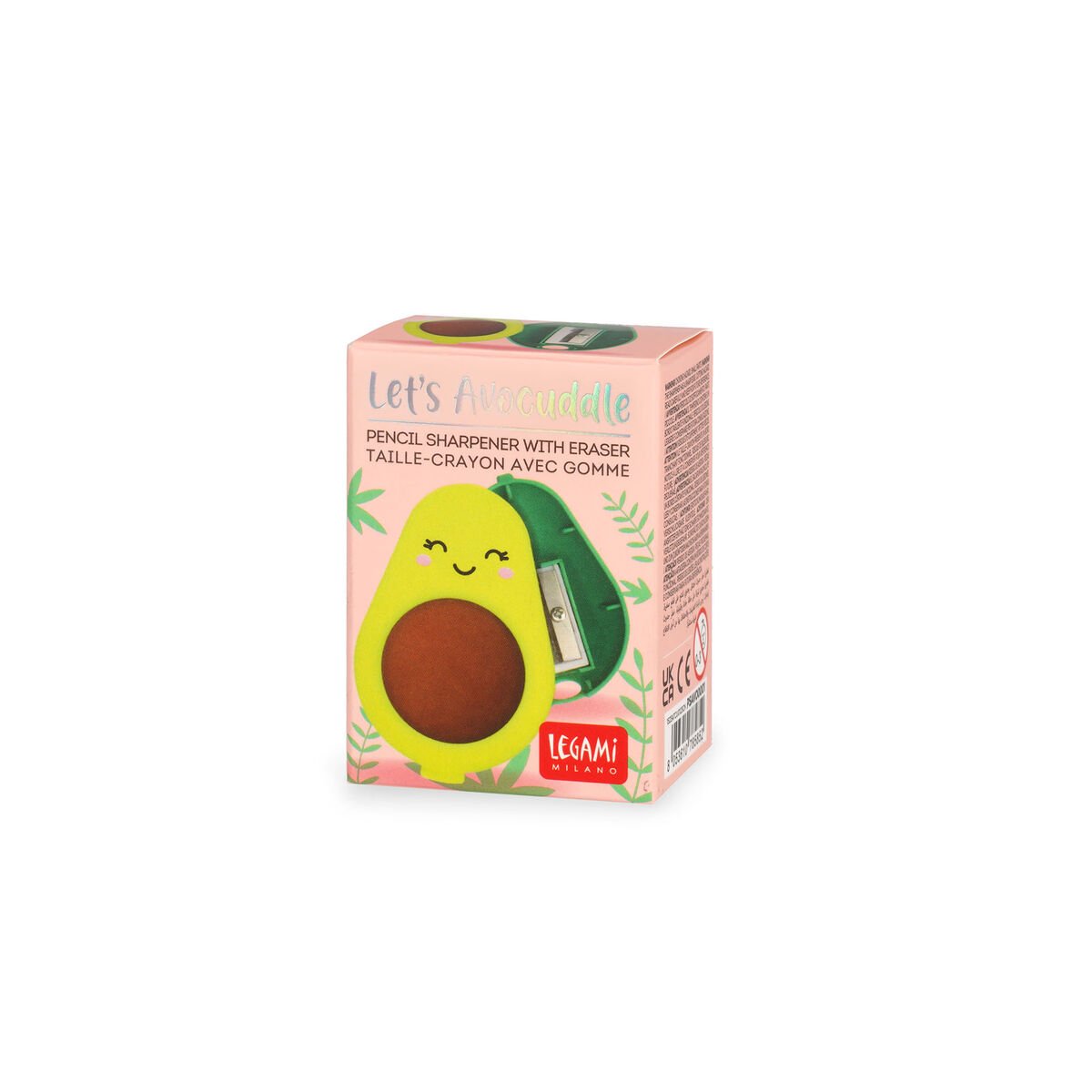Legami  Pencil Sharpener With Eraser - Let’s Avocuddle