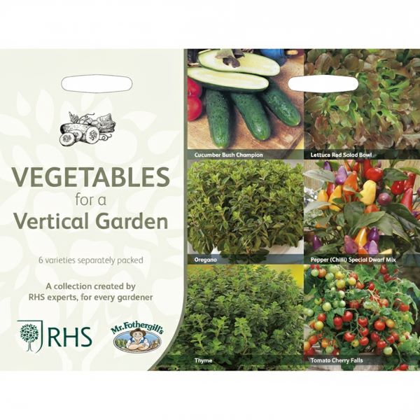 Mr Fothergills RHS Vegetables For A Vertical Garden Collection