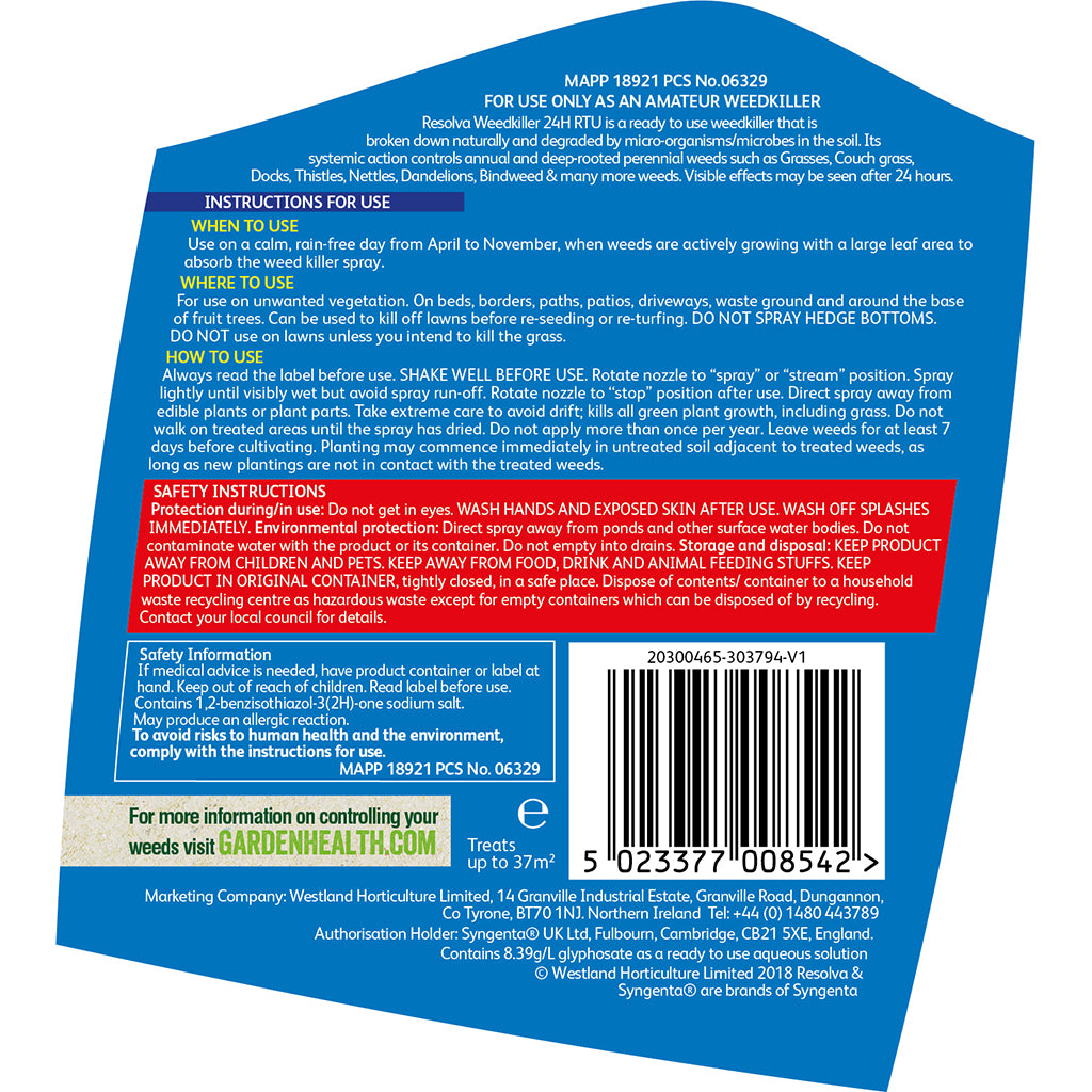 Resolva Weedkiller 24H Ready To Use