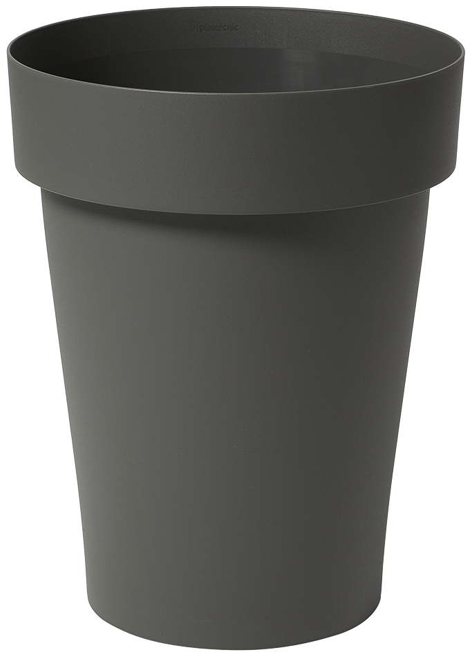 Treadstone Round High Pot 35cm Urban Grey