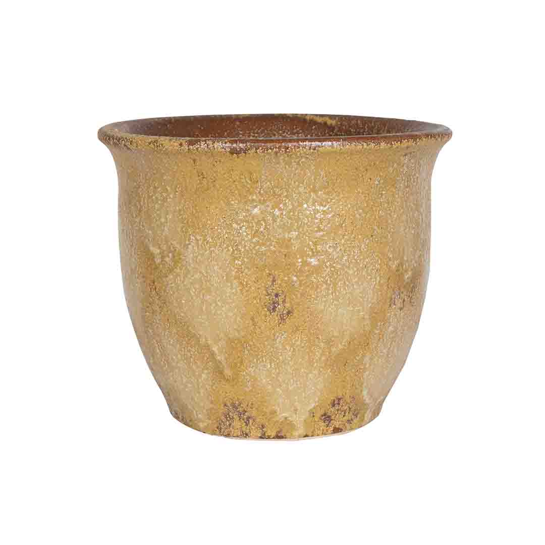 Apta Rustica Antique Bronze Glazed Planter