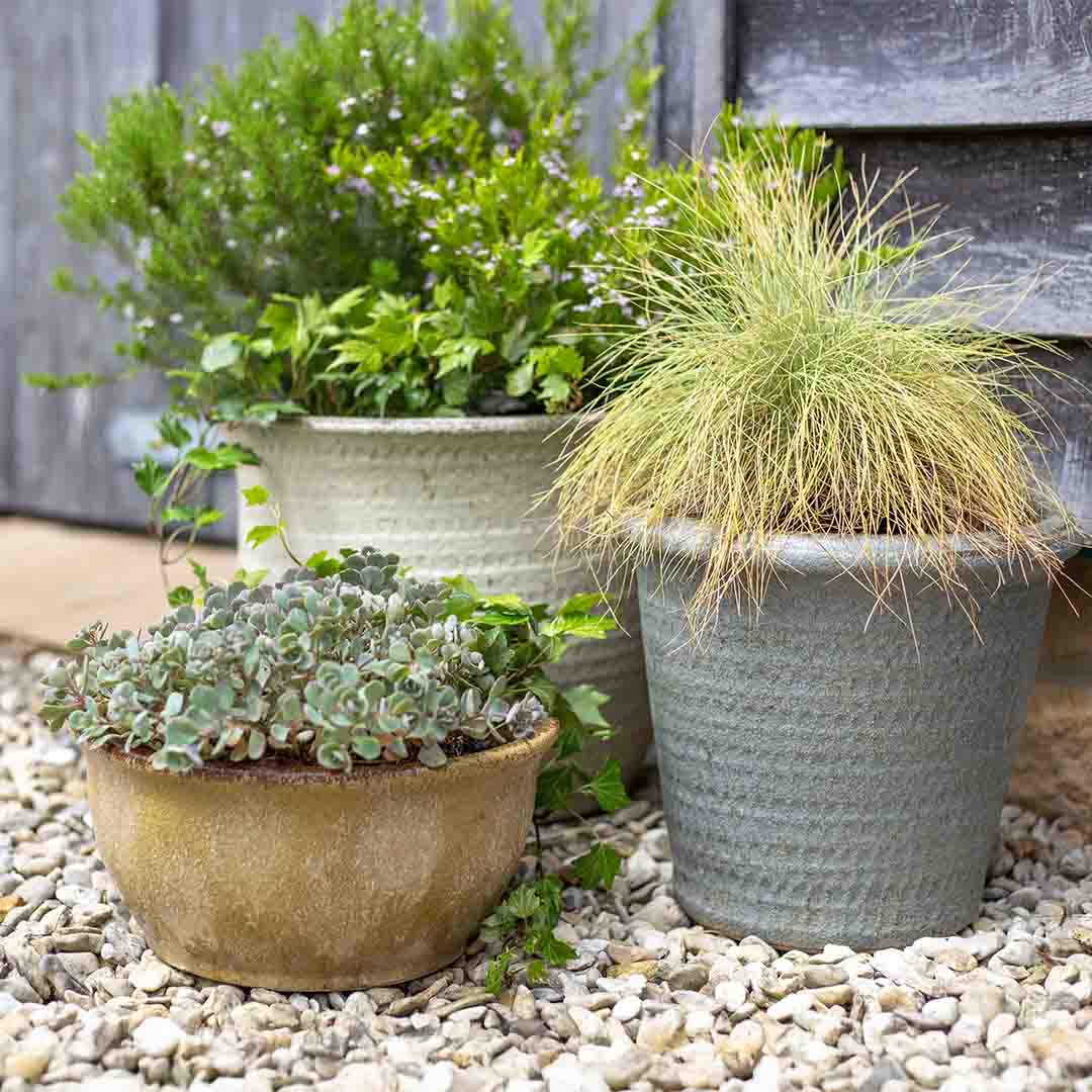 Apta Rustica Cool Grey Glazed Bowl